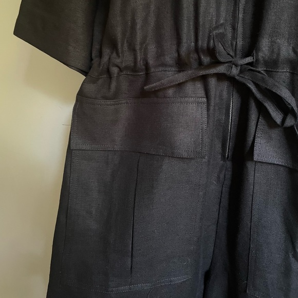 No. 6 Eldin Linen Jumpsuit in Black Size 2 (Medium) BRAND NEW with tags - Picture 5 of 8